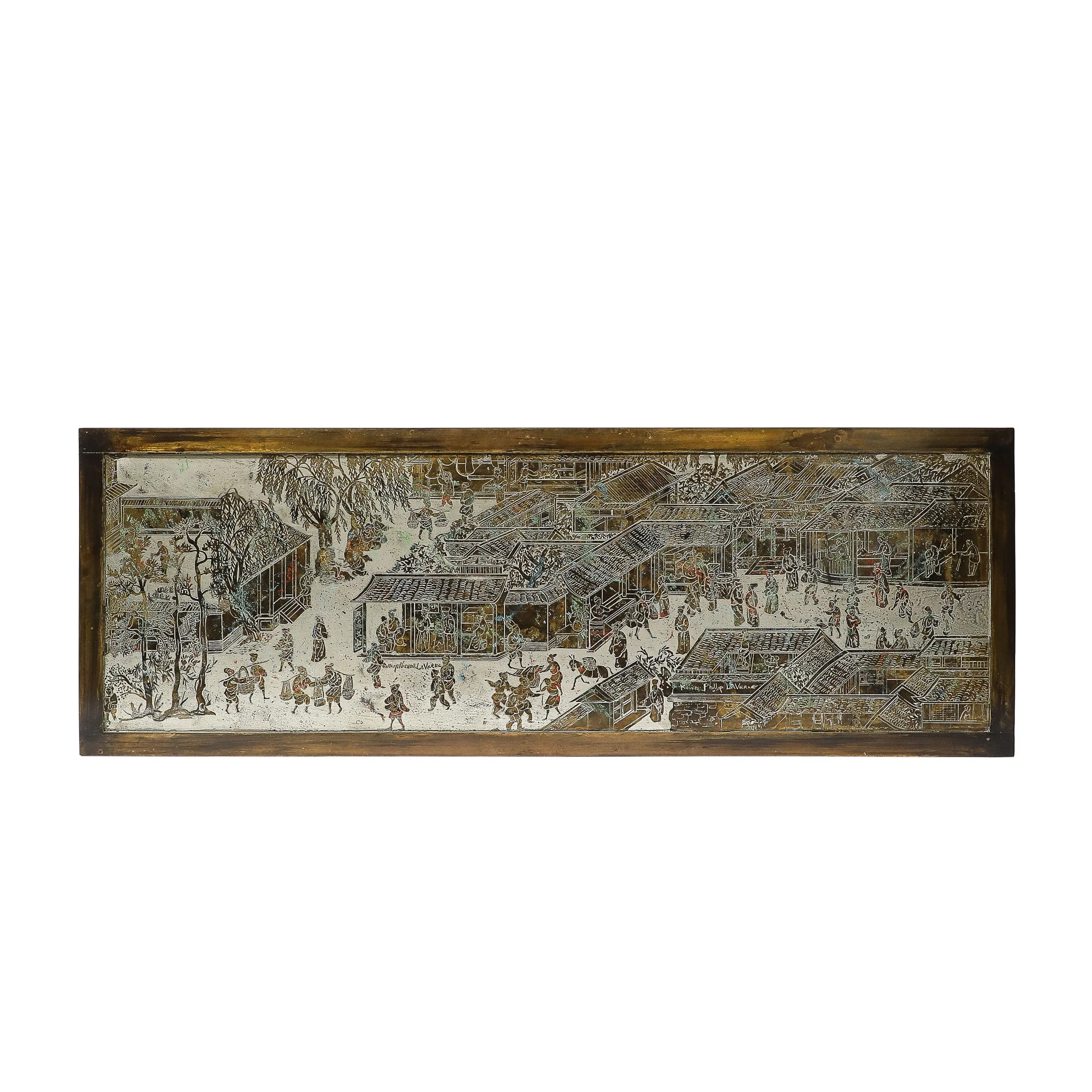 Mid-Century Modern Spring Festival Cocktail Table signed Philip